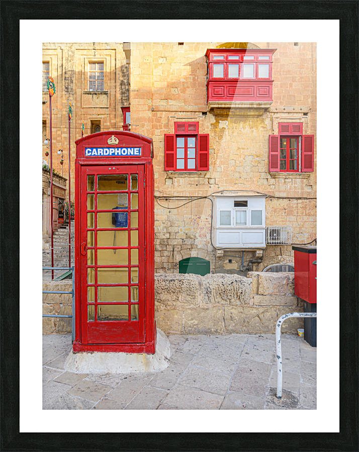 Red Phone Booth Picture Frame print