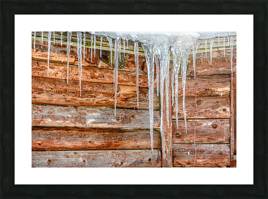 Icicles Picture Frame print