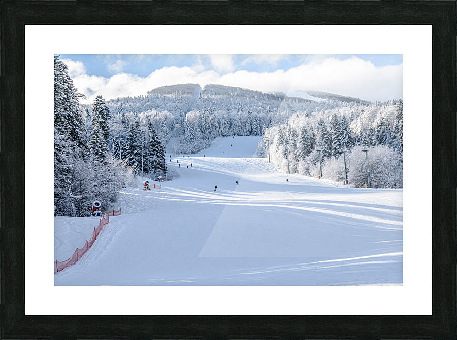 Ski slope Picture Frame print