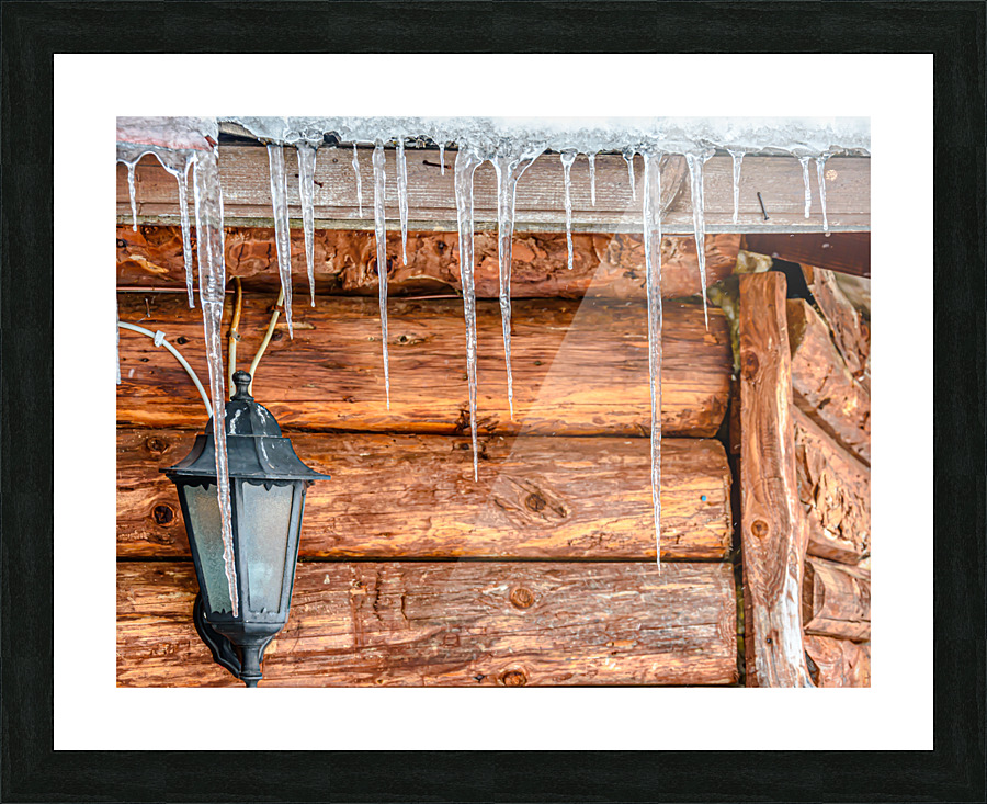Icicles Picture Frame print
