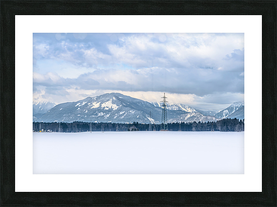 Mountain over Kranj Picture Frame print
