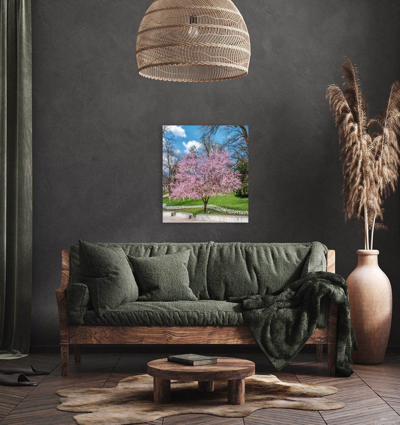Cherry plum blooming Reproduction