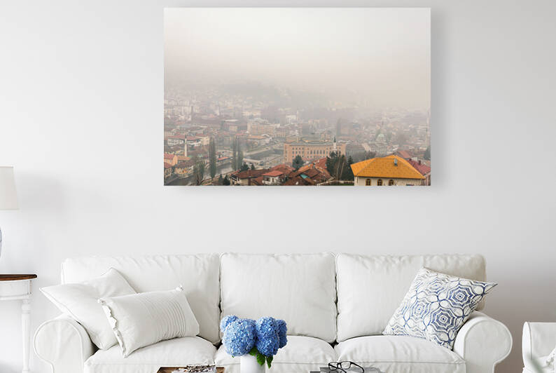 High pollution levels creates heavy fog over Sarajevo by Vedad Ceric