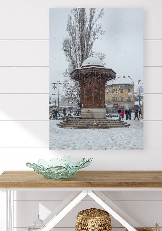 The first snow of the year covered the streets of Sarajevo by Vedad Ceric