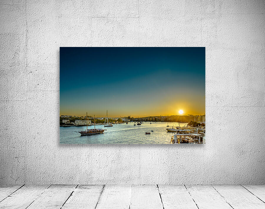 Sunset over Sliema Wall Preview