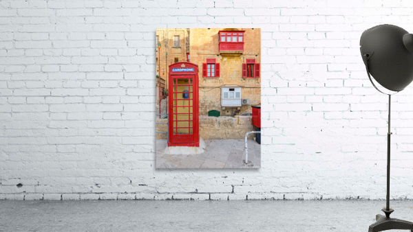 Red Phone Booth Wall Preview