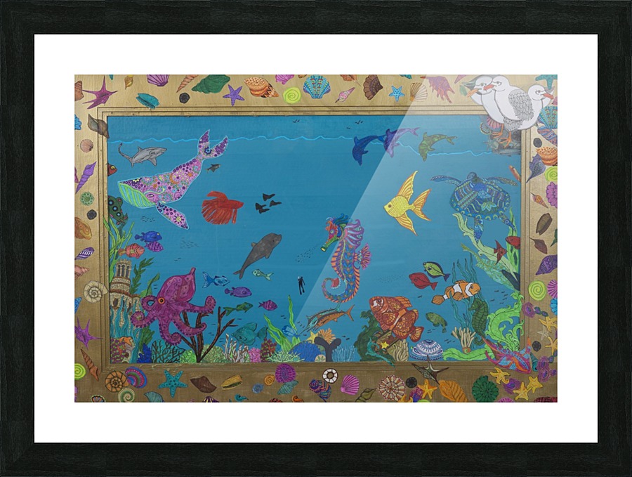 Something Fishy Picture Frame print