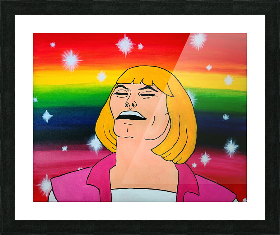 Hey Man Picture Frame print