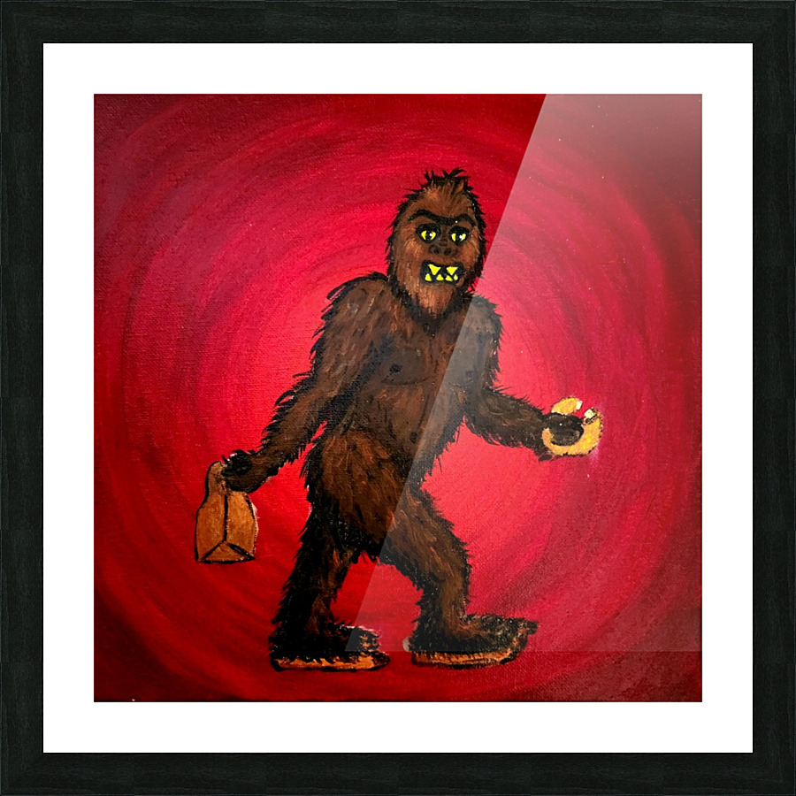 Onion Ring Sasquatch Picture Frame print
