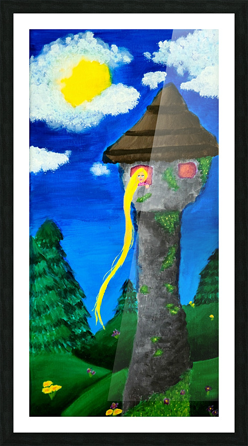 Rapunzel Picture Frame print