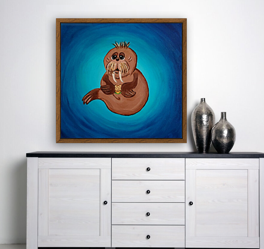 Cheeseburger Walrus Reproduction