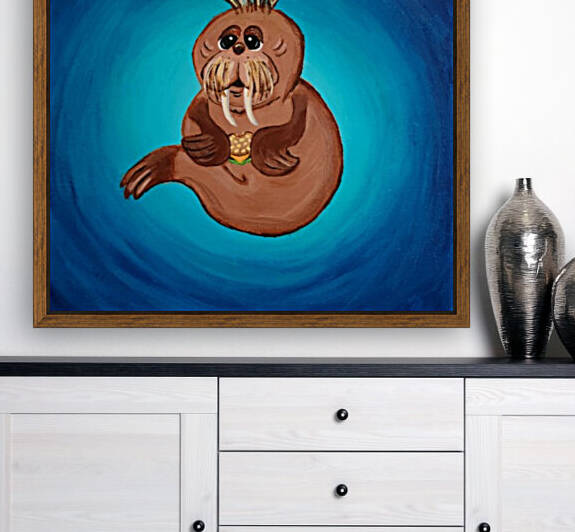 Cheeseburger Walrus by Kendra Walichnowsky