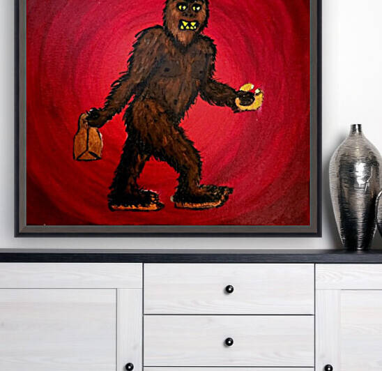 Onion Ring Sasquatch by Kendra Walichnowsky