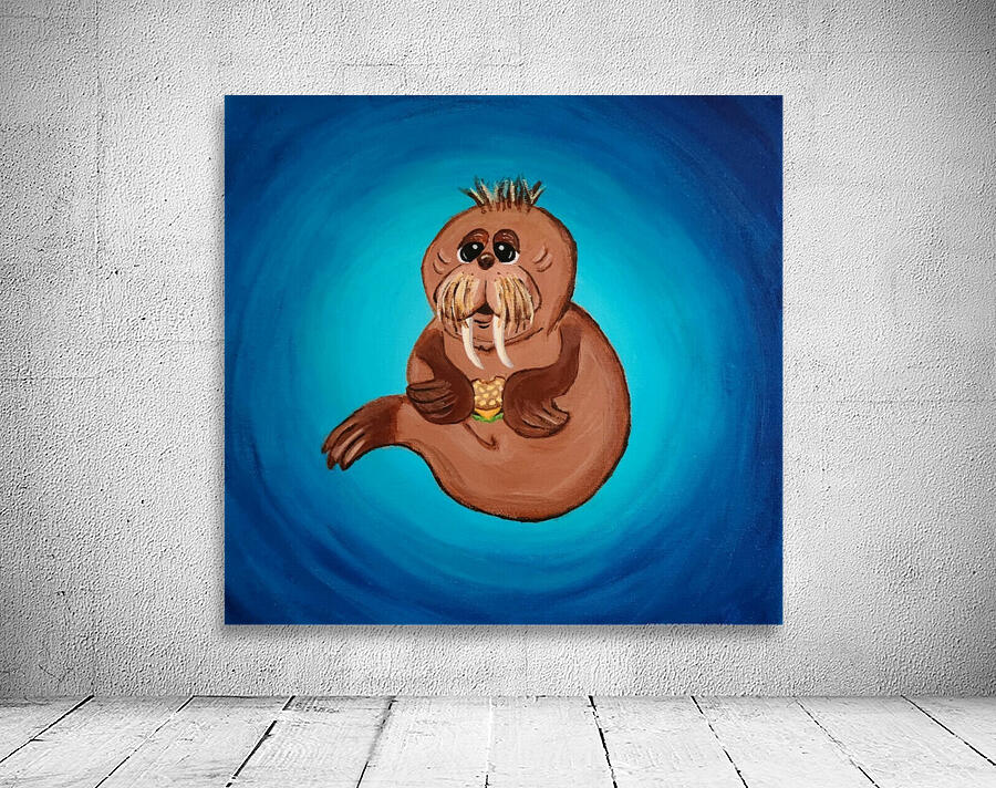 Cheeseburger Walrus Wall Preview