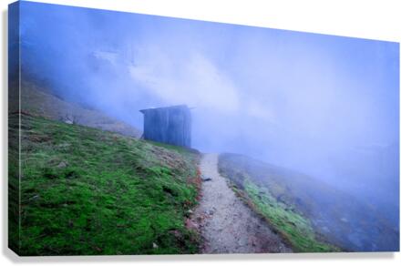 Shack in Steam Canvas Print