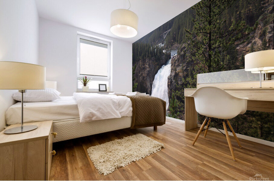 Upper Yellowstone Falls Mural print