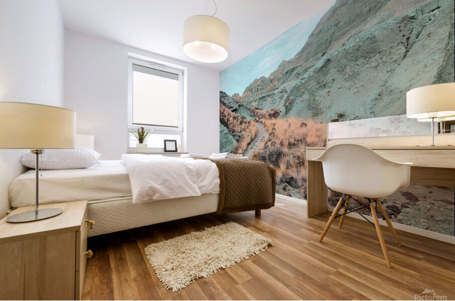 Blue Brink Mural print