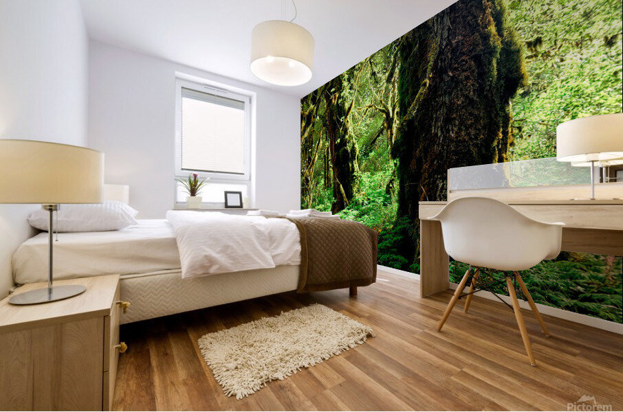 Growing in Green Mural print