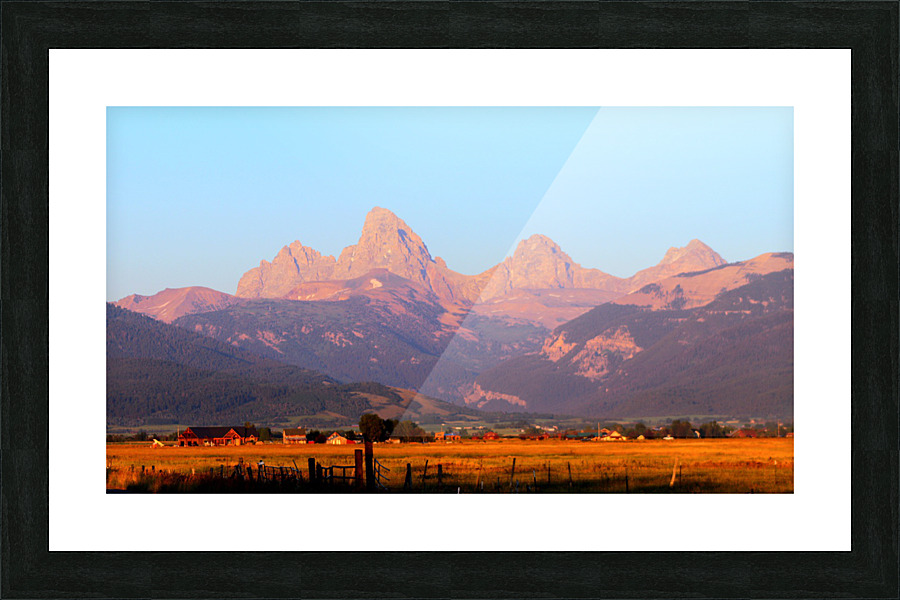 Tetons at Sunset Picture Frame print