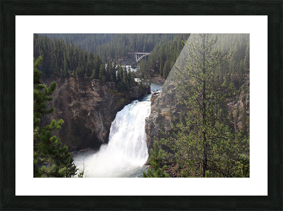 Upper Yellowstone Falls Picture Frame print