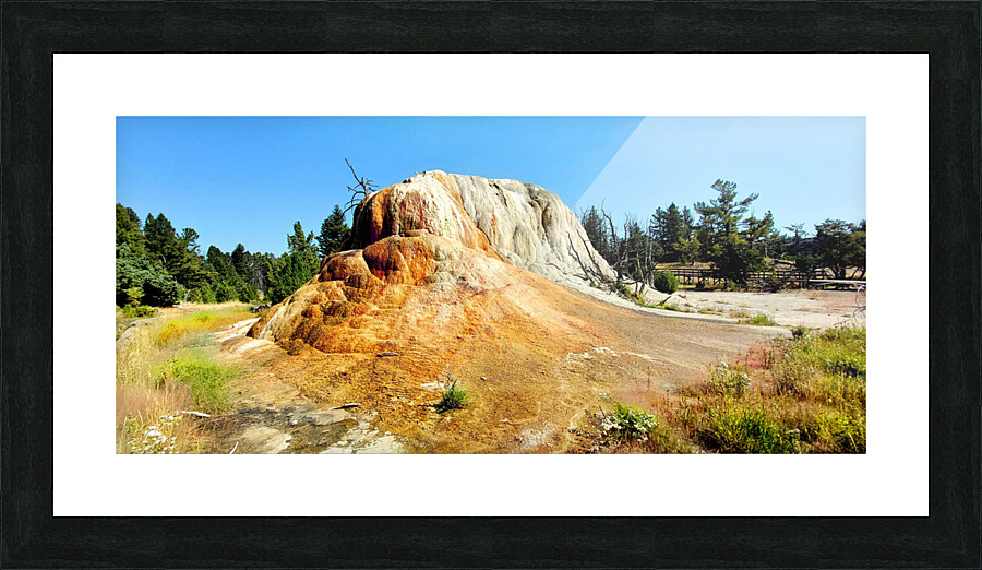 Orange Terrace Spring Picture Frame print