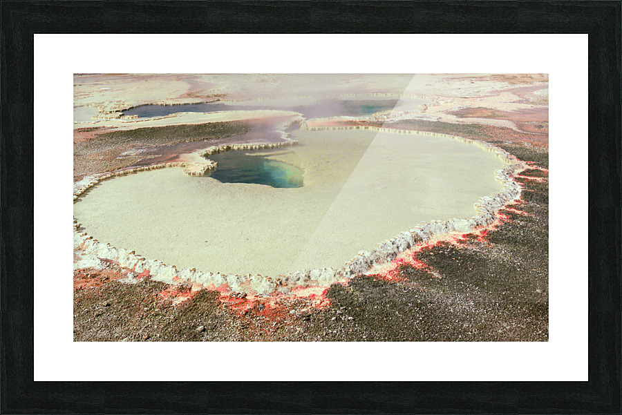 Blue pool Picture Frame print