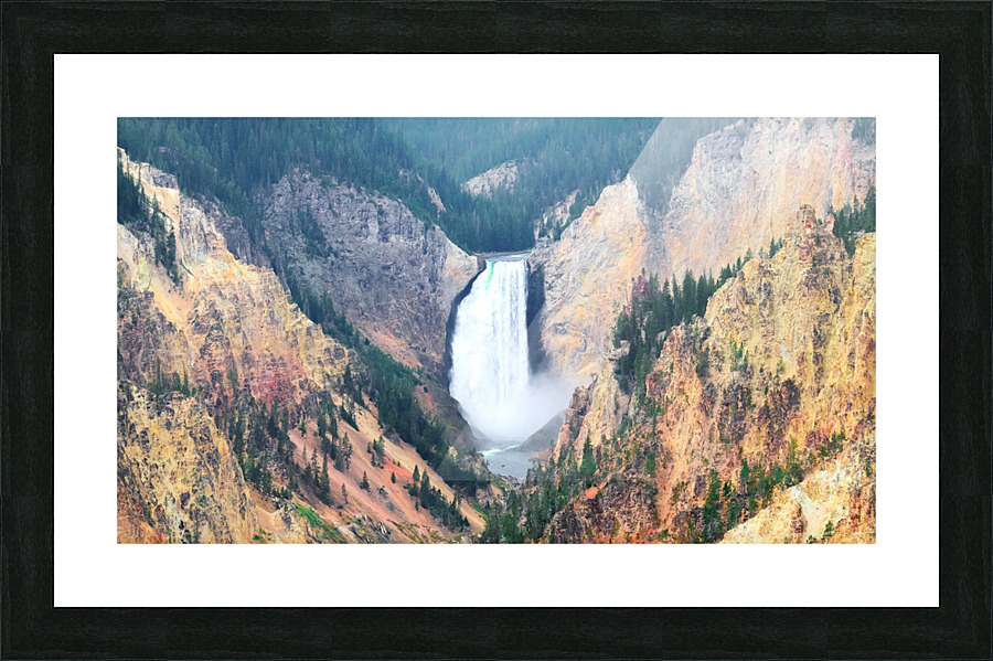 Yellowstone Falls Picture Frame print