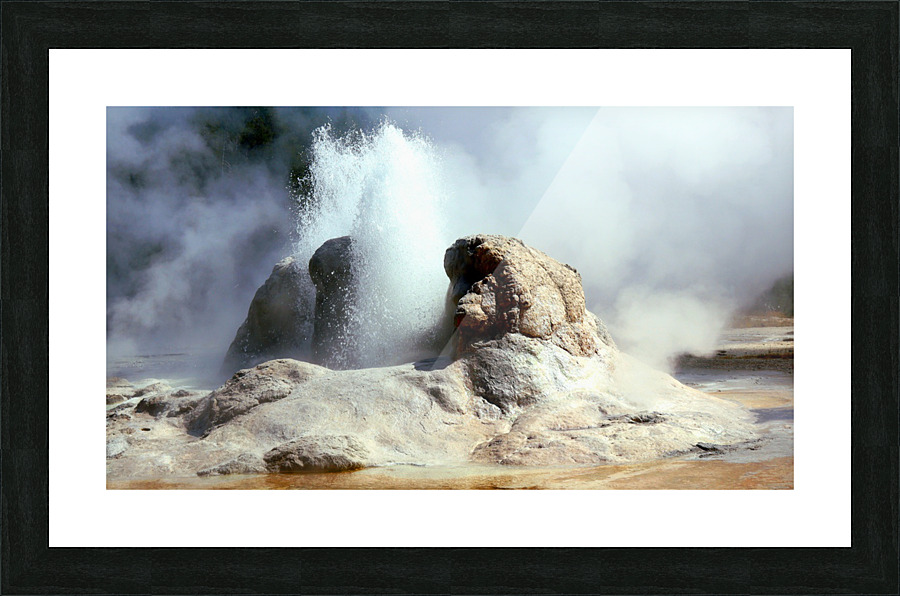Gushing Geyser Picture Frame print