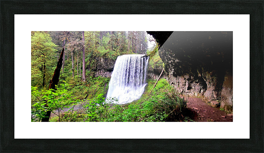 Middle North Falls Picture Frame print