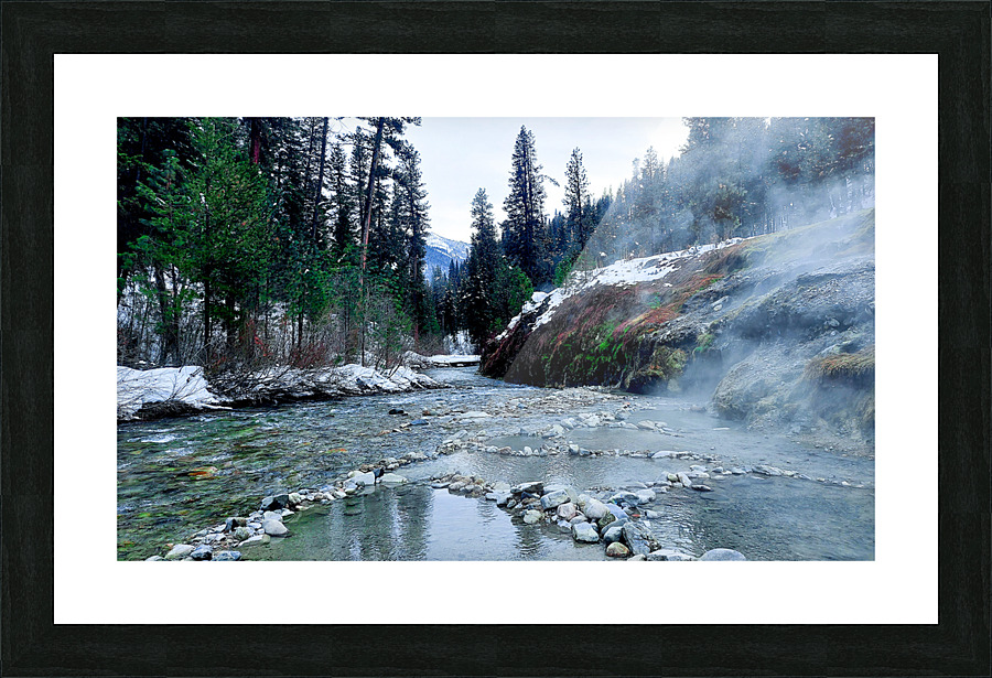 Spring Falling on River Picture Frame print