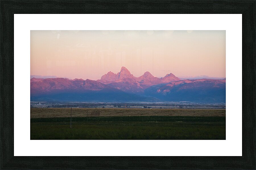 Mountains at dusk Picture Frame print