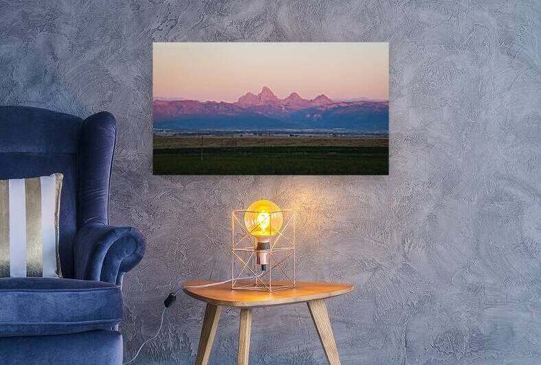 Mountains at dusk Reproduction