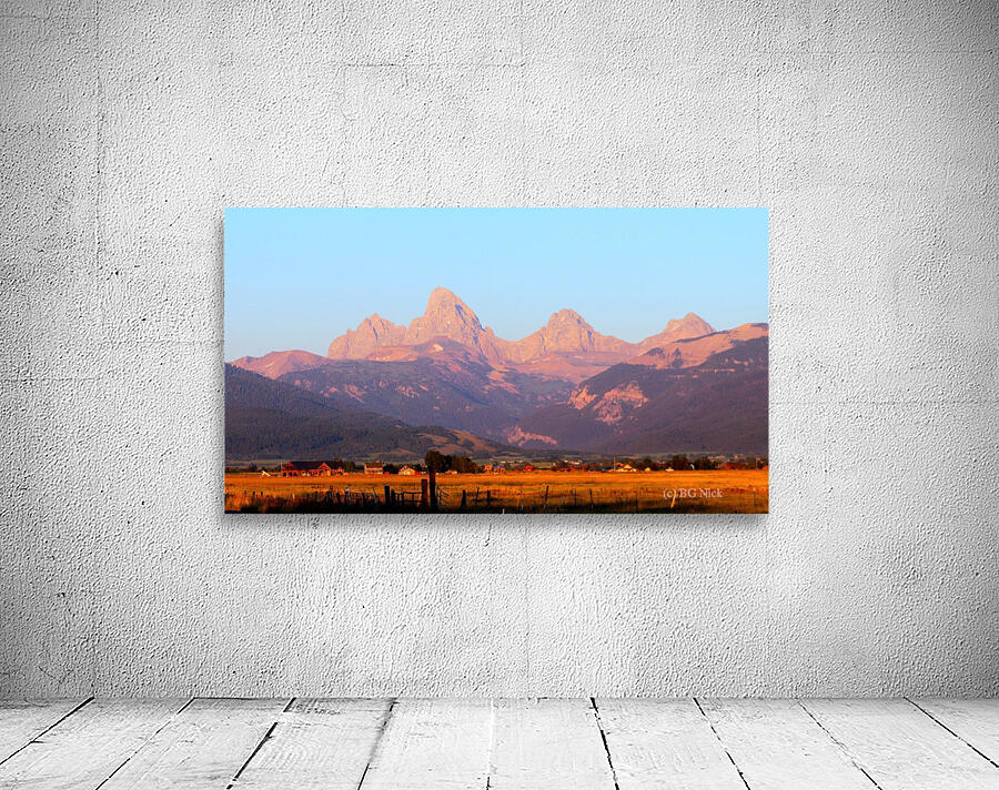 Tetons at Sunset Wall Preview