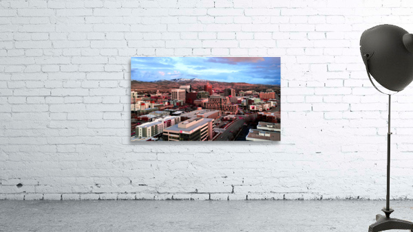 Boise in Winter Sunset Wall Preview