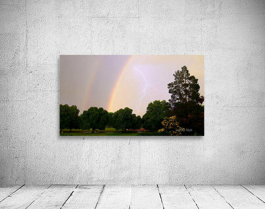 Rainbow in a storm Wall Preview