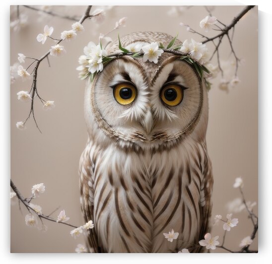 Botanical Owl by Art Infinite
