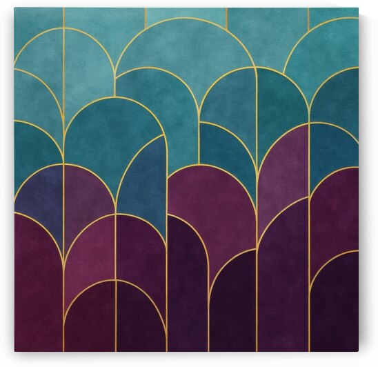 Art Deco Arches Color Variation by Art Infinite
