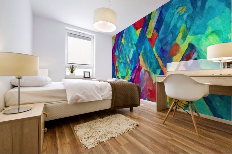 Triangular Fusion Mural print