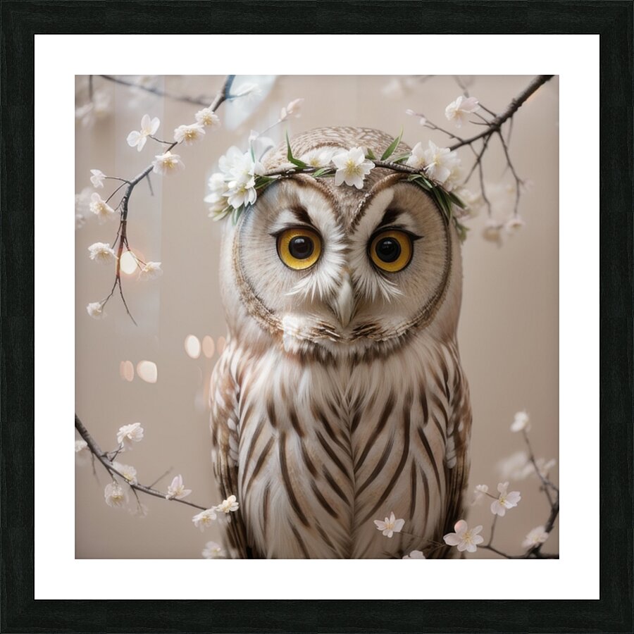 Botanical Owl Picture Frame print