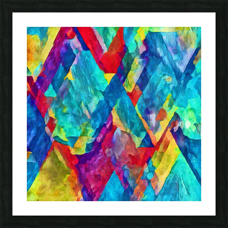Triangular Fusion Picture Frame print