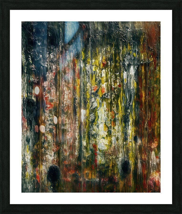 The Vertical Scar Picture Frame print