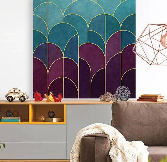 Art Deco Arches Color Variation by Art Infinite