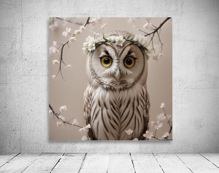 Botanical Owl Wall Preview