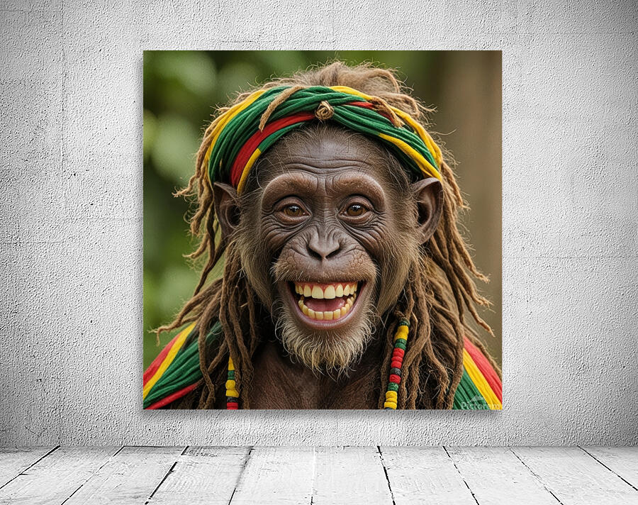 Rasta Monkey Wall Preview