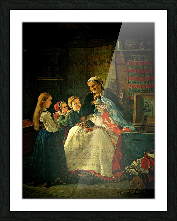 Crowning a young princess Picture Frame print