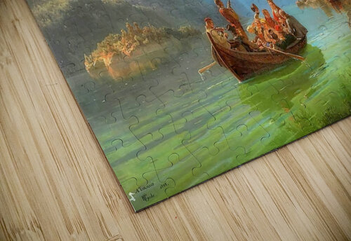 Sailing in a boat Adolph Tidemand puzzle