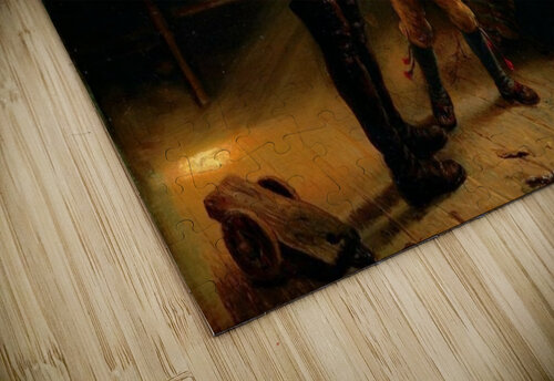 Returning home from the hunt Adolph Tidemand puzzle