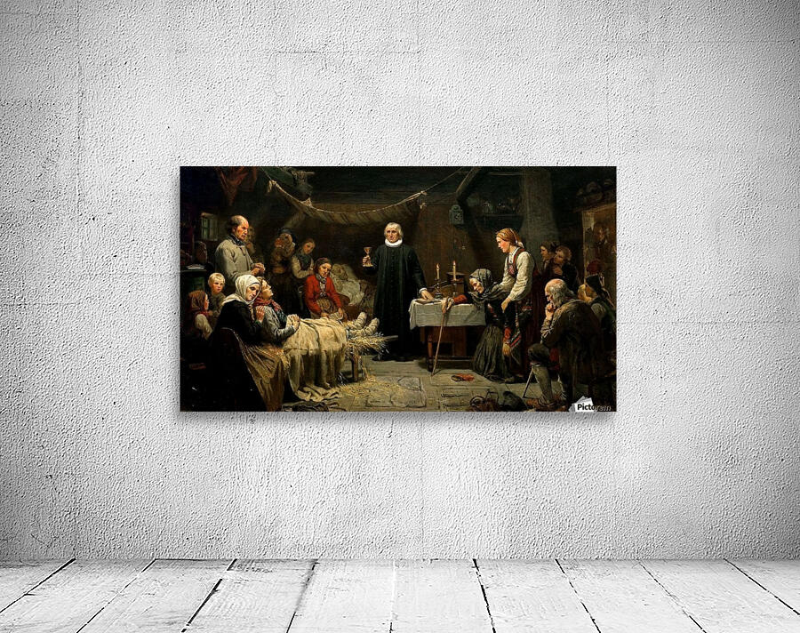 The familly round the death bed of their ancestor Wall Preview