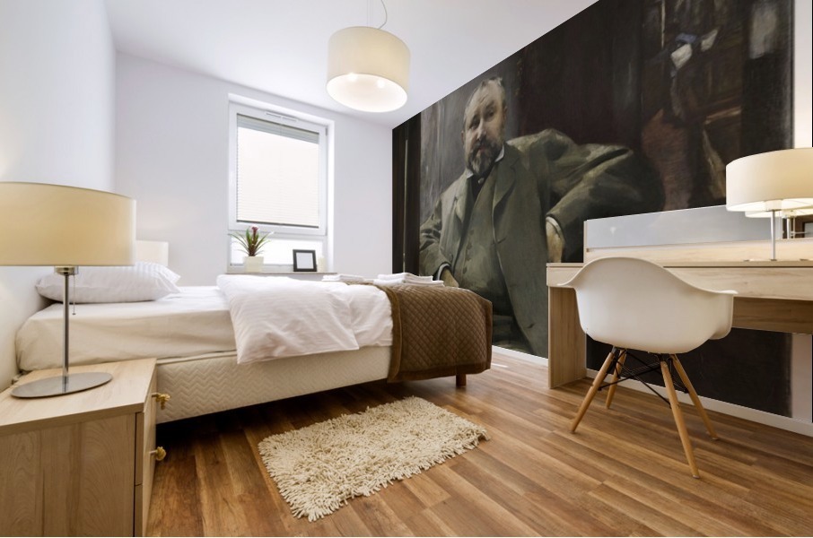 Portrait de Francis Magnard Mural print