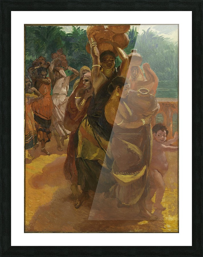 Sur le Pont de Trichinopoly Inde Picture Frame print